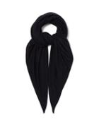 Matchesfashion.com Raey - Sheer Knitted Cashmere Scarf - Womens - Navy