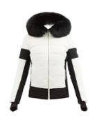 Fusalp - Gardena V Hooded Fur-trim Down Ski Jacket - Womens - White