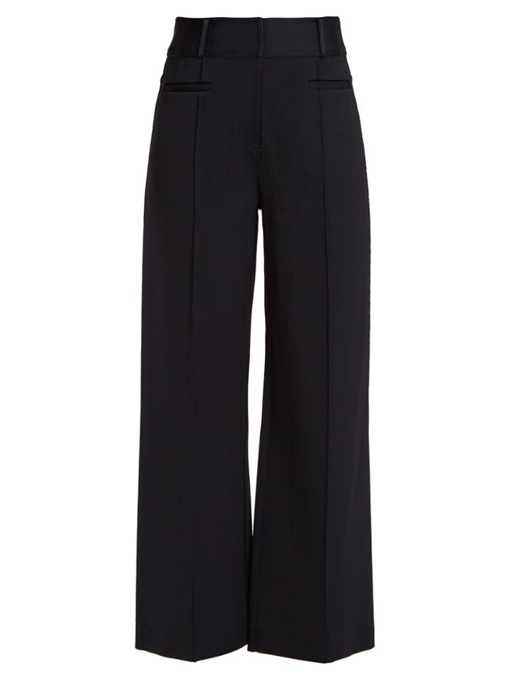 Diane Von Furstenberg Wide-leg Pintucked Culottes
