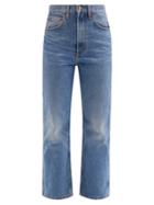 B Sides - Plein High-rise Straight-leg Jeans - Womens - Mid Denim