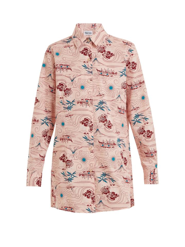 Thorsun Georgie Polynesia-print Cotton Shirt