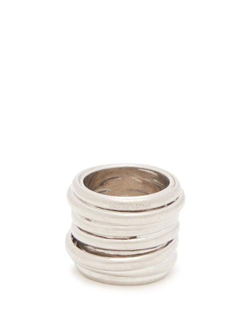 Matchesfashion.com Balenciaga - Stacked Ring - Womens - Silver