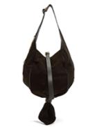 Jw Anderson Knot Suede Hobo Bag