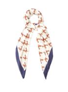 Matchesfashion.com Gucci - Guns Print Silk Twill Scarf - Womens - White Multi