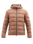 Herno - Hooded Quilted Down Jacket - Mens - Brown