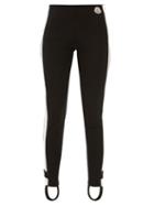 Moncler - Stirrup Technical-twill Ski Leggings - Womens - Black