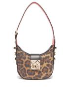 Christian Louboutin - Carasky Mini Leather Shoulder Bag - Womens - Leopard