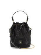 Tom Ford - Logo-jacquard Bucket Bag - Womens - Black