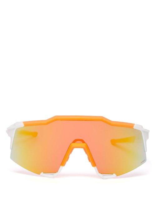 Matchesfashion.com 100% - Speedcraft Cycle Glasses - Mens - White Multi