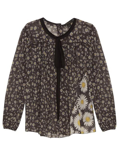 Marc Jacobs Daisy-print Cotton-voile Blouse