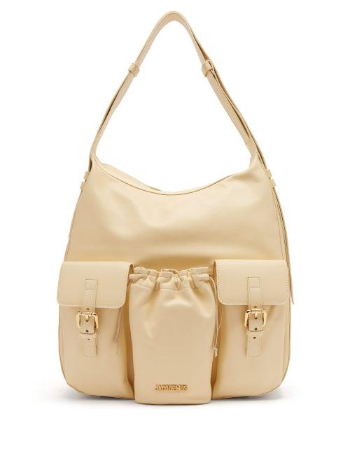 Matchesfashion.com Jacquemus - Le Iba Leather Shoulder Bag - Womens - Cream