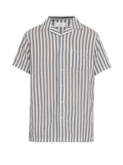 Matchesfashion.com Onia - Vacation Striped Shirt - Mens - White Multi