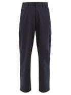 Matchesfashion.com Hope - Wind Wide-leg Twill Trousers - Mens - Navy