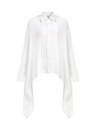 Matchesfashion.com Ashish - Backless Draped Sequinned Shirt - Womens - White