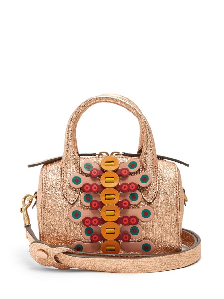 Anya Hindmarch Flip Barrel Vere Mini Leather Shoulder Bag