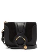 Matchesfashion.com See By Chlo - Hana Small Suede And Leather Cross-body Bag - Womens - Black