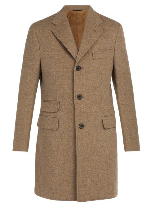Matchesfashion.com Thom Sweeney - Single Breasted Wool Coat - Mens - Beige
