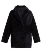 Matchesfashion.com Giani Firenze - Ingrid Reversible Shearling Coat - Womens - Navy