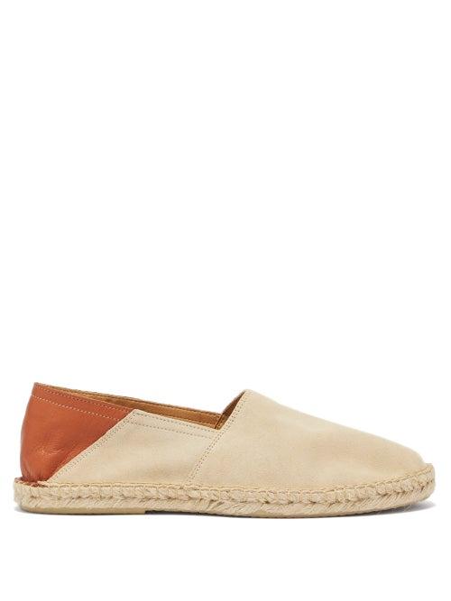 Matchesfashion.com Frescobol Carioca - Collapsible-heel Suede Espadrilles - Mens - Brown