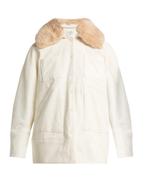 Matchesfashion.com Ganni - Ridgewood Corduroy Jacket - Womens - Ivory