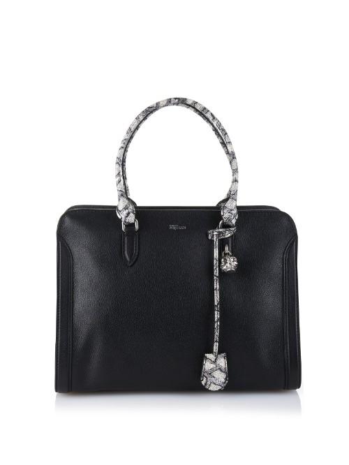 Alexander Mcqueen Pladlock Large Zip-around Shoulder Bag