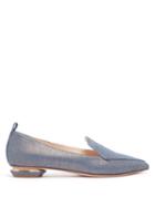 Matchesfashion.com Nicholas Kirkwood - Beya Denim Loafers - Womens - Blue Multi