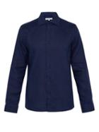 Matchesfashion.com Orlebar Brown - Giles Linen Shirt - Mens - Navy