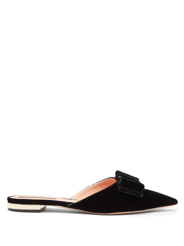 Rochas Velvet Slipper Shoes