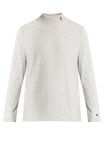 Champion X Beams High-neck Cotton-blend Sweatshirt