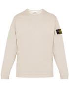 Matchesfashion.com Stone Island - Logo Patch Cotton Jersey Sweatshirt - Mens - Cream