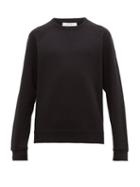 Matchesfashion.com The Row - Sal Raglan Sleeve Cotton Sweatshirt - Mens - Black
