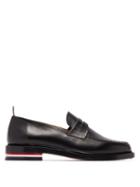 Matchesfashion.com Thom Browne - Leather Penny Loafers - Mens - Black