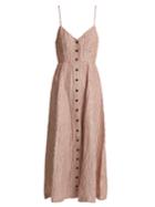 Mara Hoffman Morgan Striped Linen Midi Dress