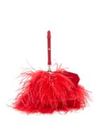 Matchesfashion.com Marques'almeida - Feathered Leather Cross-body Bag - Womens - Red