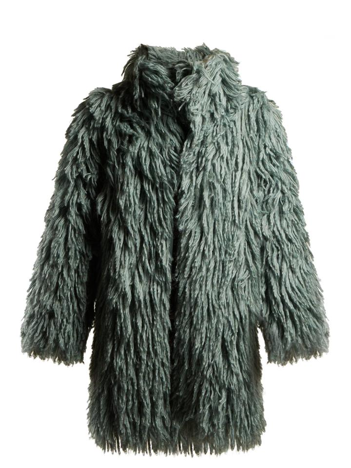 Bottega Veneta Shaggy Oversized Coat