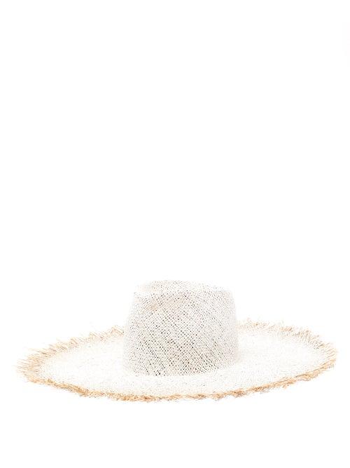 Matchesfashion.com Reinhard Plank Hats - Big Nana Frayed Straw Hat - Womens - White