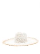 Matchesfashion.com Reinhard Plank Hats - Big Nana Frayed Straw Hat - Womens - White