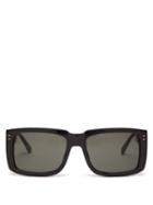 Ladies Accessories Linda Farrow - Morrison Rectangle Acetate Sunglasses - Womens - Black