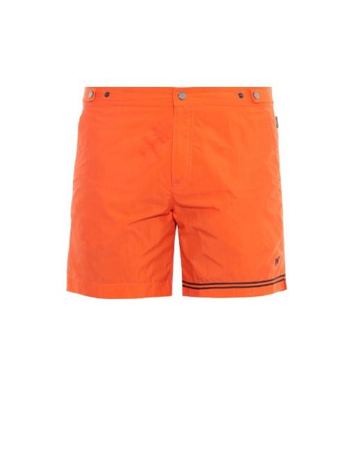 Dan Ward Asymmetric-stripe Swim Shorts