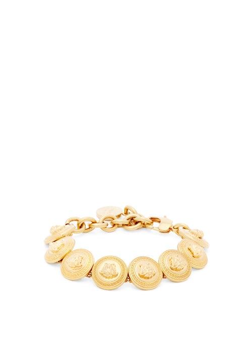 Matchesfashion.com Versace - Tribute Medusa-head Metal Bracelet - Womens - Gold