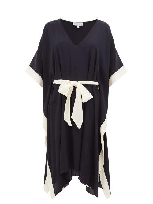 Matchesfashion.com Odyssee - Fennwood Crepe Kaftan - Womens - Navy