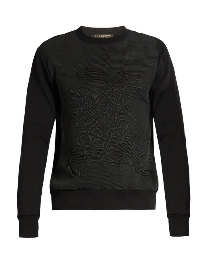 Burberry Equestrian Knight Cotton-blend Sweatshirt