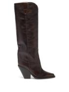 Isabel Marant - Lomero Leather Knee-high Boots - Womens - Brown