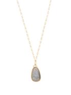 Matchesfashion.com Eli Halili - Labrodite & 22kt Gold Pendant Necklace - Womens - Gold