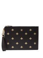 Gucci Bee And Star Print Leather Pouch