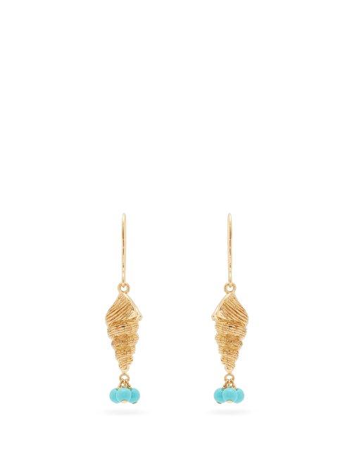 Matchesfashion.com Aurlie Bidermann - Roudoudou 18kt Gold Plated Earrings - Womens - Gold