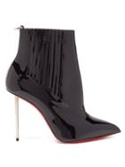Matchesfashion.com Christian Louboutin - Epic 100 Patent-leather Ankle Boots - Womens - Black
