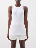Raey - Ribbed Organic-cotton Jersey Sports Vest - Womens - White