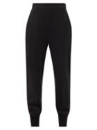 Ladies Rtw Stella Mccartney - Julia Elasticated-cuff Cady Trousers - Womens - Black