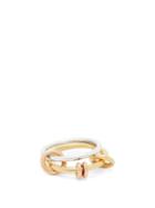 Matchesfashion.com Spinelli Kilcollin - Acacia 18kt Gold And Sterling Silver Ring - Womens - Silver